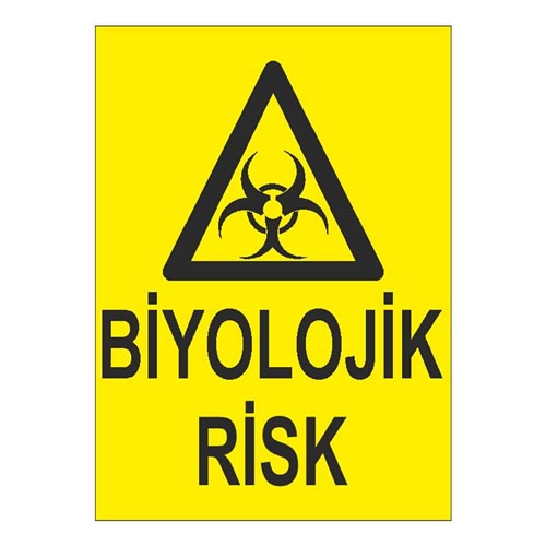 Biyolojik Risk Uyarı Levhası