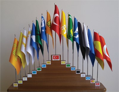Eski Türk Devletleri Bayrakları (Devlet Bayrakları Logolu)