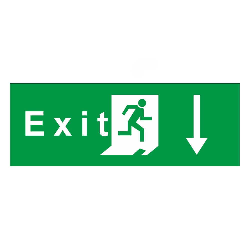Exit Aşağı Ok, Uyarı Levhaları