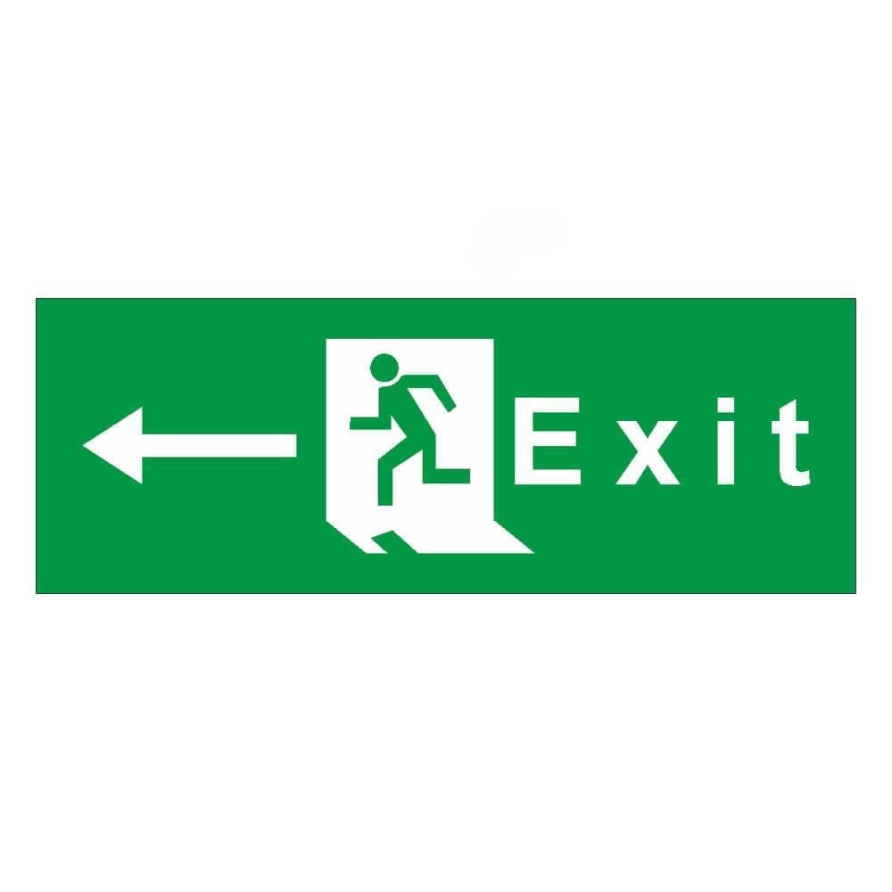 Exit Sol Ok, Uyarı Sticker