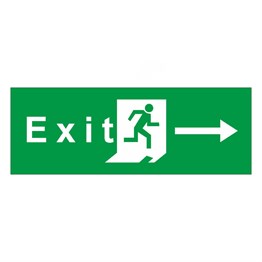 Exit Sağ Ok, Uyarı İşareti