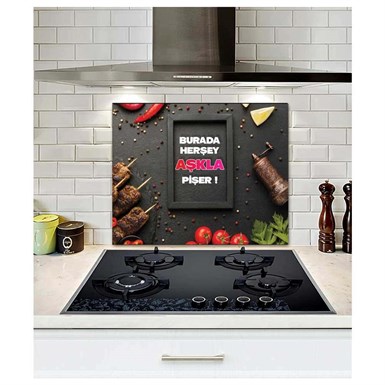 Kendinden Yapışkanlı Mutfak Ocak Arkası Folyo Sticker